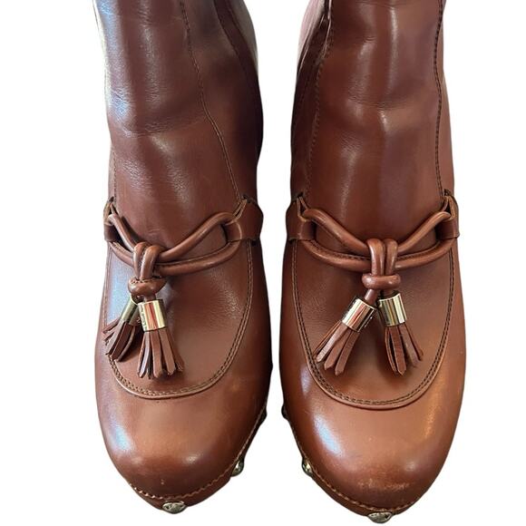 Yves Saint Laurent Vintage Close Toe Clog Geisha 90 Leather Booties EU40/US 10 - Picture 5 of 13